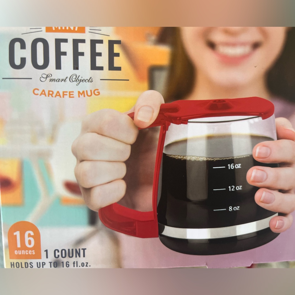 Adorable carafe mug, great gift!🎁